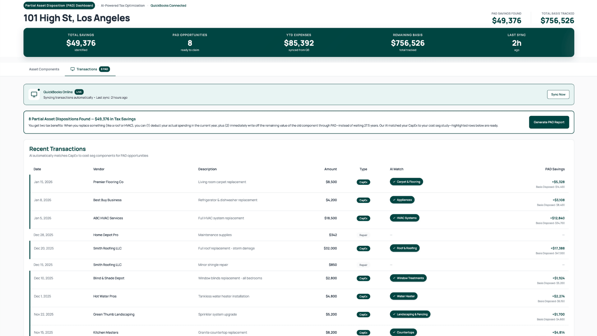 Automatic Tax Savings Found